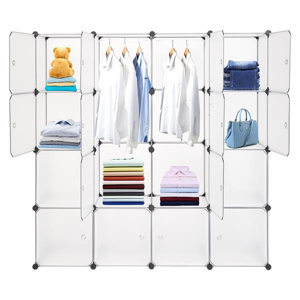 DIY 20 Cube Portable Storage Organizer Wardrobe