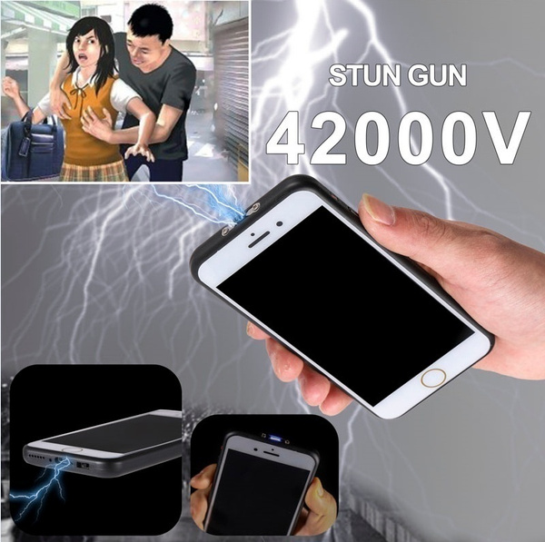 Smart Cell Phone Stun Gun Heavy Duty Rechargeable with LED