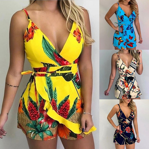 Summer Women Sexy Romper Elegant Short 