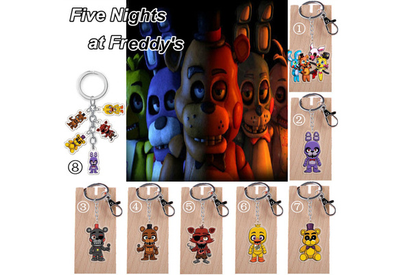 Wholesale Anime FNAF Freddy Acrylic Keychain Bonnie Foxy Chica Double Sided  Cartoon Pendant Key Chains Fans Collection Gift - AliExpress