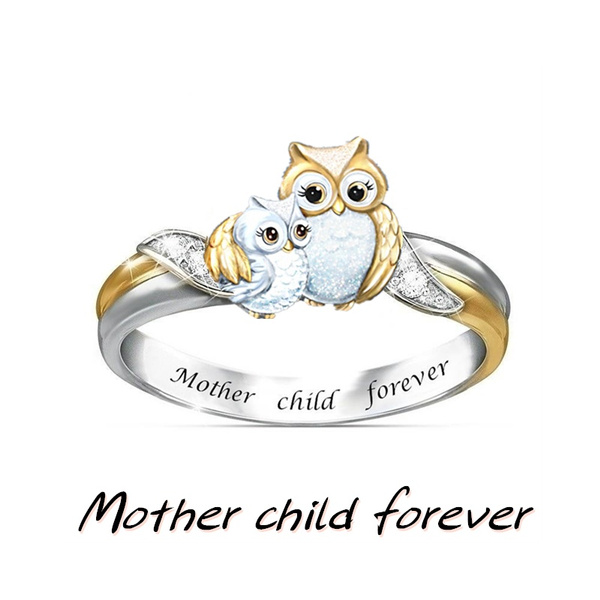 gold owl ring