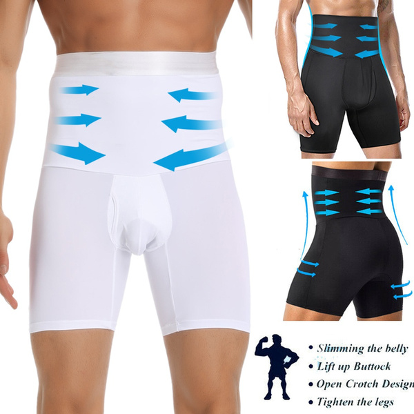 Men Tummy Control Compression Boxer Shorts High Waist Shaping Underwear  Slimming Underwear Body Shaper Seamless Belly Girdle Boxer Briefs