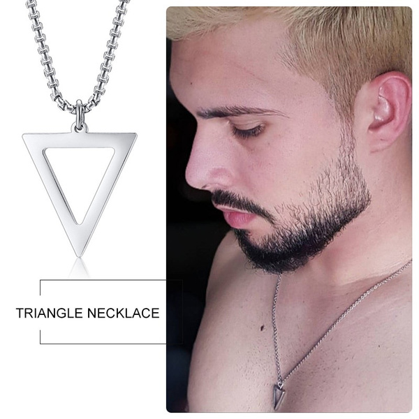 Buy KRYSTALZ Men's Necklace Triangle Arrow Head Pendant Black Men  Jewelry-Gift for Him Chain Pendant for Men Boys Online In India At  Discounted Prices