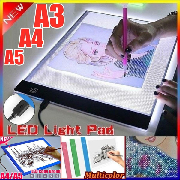 NEW Ultra A3minus/A4/A5 Digital LED Copy Board IP65 Waterproof Graphic  Tablet Tracing Board Diamond Painting Board USB Cable