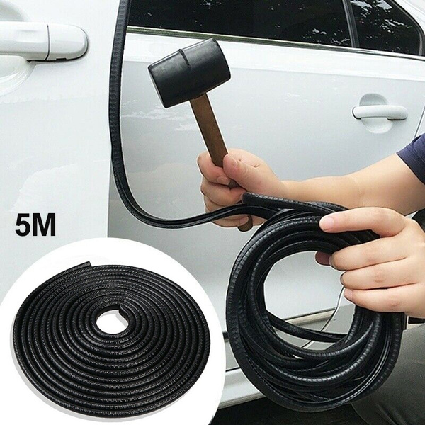 5M Black Car Door Boot Edge Protector Strip Trim U Shape Guard Seal