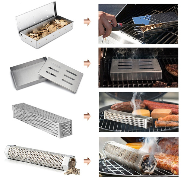 Cold Smoke Generator Bbq Accessories Stainless Barbecue Grill