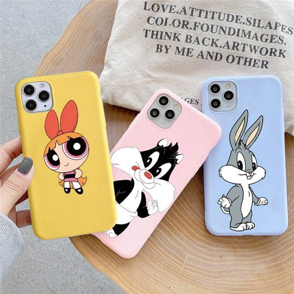 Cute Rabbit Cat Phone Case For Iphone Se 11 12 Pro Max Xr Xs Max X 7 8 6 6s Plus Samsung Note 10 Plus S Ultra S10 S9 S8