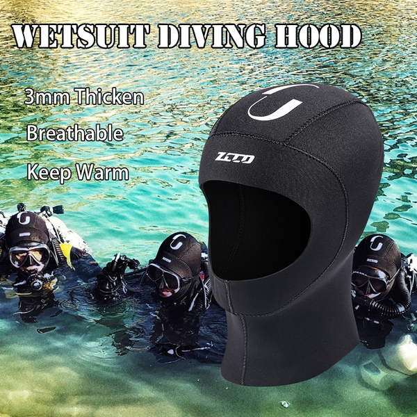 3mm Neoprene Scuba Snorkeling Wetsuit Hood Cap Surfing Kayaking Divers Hood 