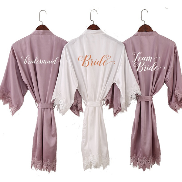 Robe discount satin mauve