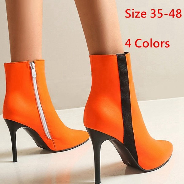 colorful booties heels