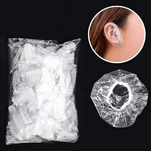 100 Pcs Disposable Clear Ear Protector 