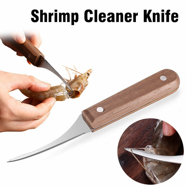 Shrimp Cleaner Knife Premium Stainless Steel with Non Slip Black