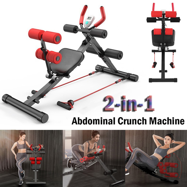 Home Abdominal Trainer Crunch Machine&Sit Up Bench Core Gym Fitness Exercise 