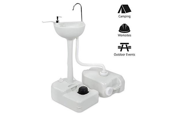 19L Water Travel Outdoor 842893101699 Towel Holder & Soap Dispenser Portable Camping Sink 