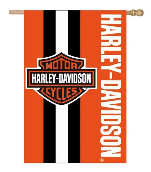 Harley-Davidson Bar & Shield Logo Applique Bunting Flag 50 x 26 inches 22N4900 