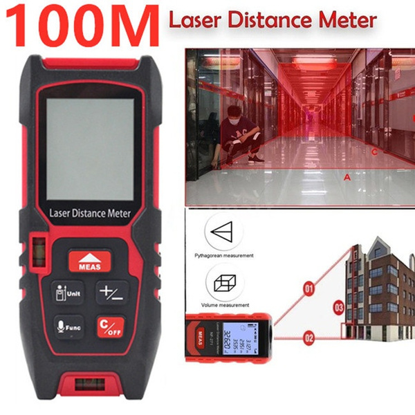 100M Laser Rangefinder High Precision Infrared Distance Meter Indoor Measuring 