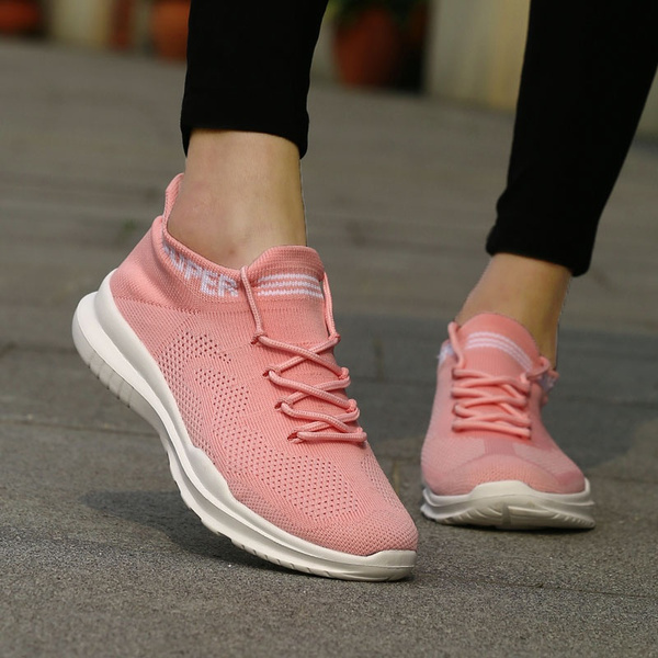 Pink Sneakers Sock Shoes Women Sneakers 