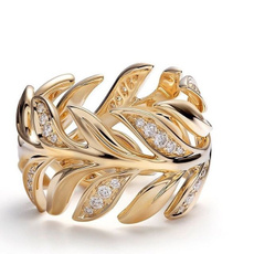 Fashion, wedding ring, gold, Simple