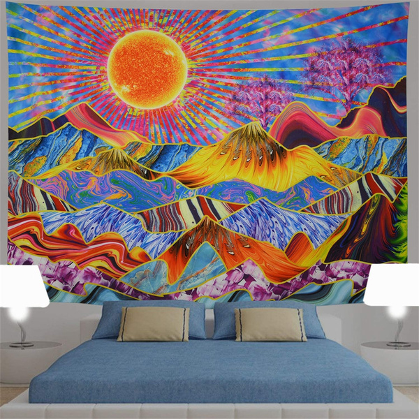 Trippy sun 2024 tapestry