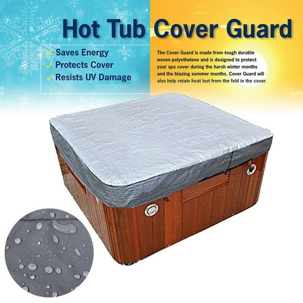Hot Tub Spa Cover Cap Waterproof Dust UV Resistant Protector Guard for Jacuzzi A Hot Tub Spa Cover Cap Waterproof Dust UV Resistant Protector Guard for Jacuzzi A