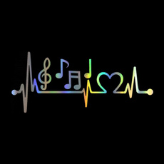 notes, Funny, Decal, Musik