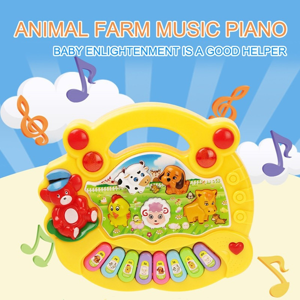 Kids Farm Animal Sound Piano Music Toy Musical Animals Sounding Baby ...