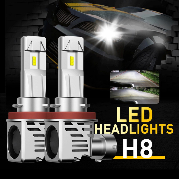 AILEO 2 Pcs CANBUS H7 H4 LED H11 H8 H9 9005 HB3 9006 HB4 Led Headlamp Bulb  HB2 9003 6500K 3000K Super Bright Fanless 12000LM 12V