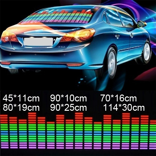 Sound Luminous Activated Equalizer Car Sticker Music Rhythm LED Flash