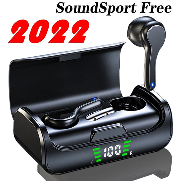 2022 Fones de ouvido sem fio TWS Fone de ouvido Bluetooth 5.0 para música  Fones de ouvido sem fio Bluetooth Fones de ouvido com redução de ruído de  graves profundos Fones de
