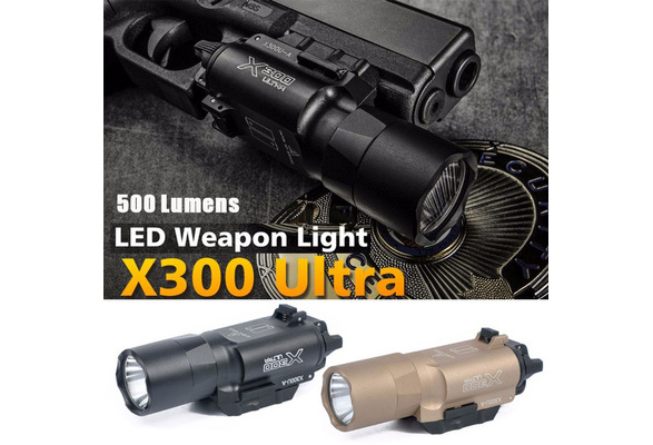 Tan X300 LED High Output Weaponlight Pistol Picatinny Light For Airsoft 