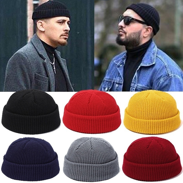 Knitted Beanie Hat Unisex Skullies Cap 