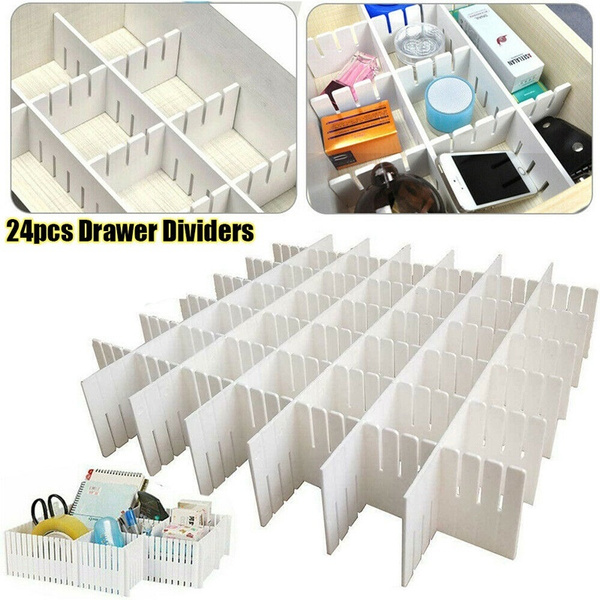 Adjustable Drawer Dividers Organiser Socks Make Up Plastic Closet Separator Adjustable Drawer Dividers Organiser Socks Make Up Plastic Closet Separator