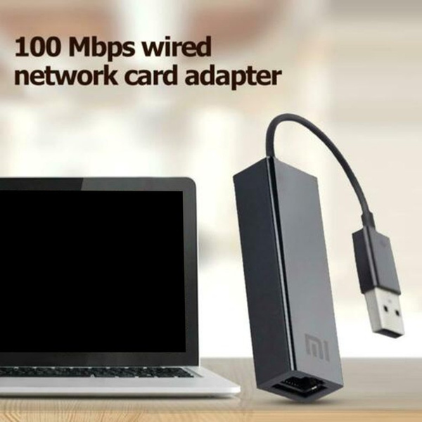 Original Xiaomi Usb To Rj45 External Ethernet Card Lan Adapter 10/100Mbps For Xiaomi Tv Box 3 ...