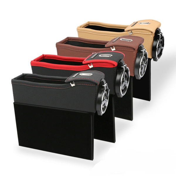 New Car Seat Crevice Box Storage Cup Holder Organizer Auto Gap Pocket Stowing 