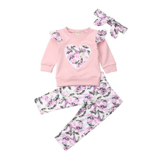 Baby Girl, Flowers, Head Bands, pants