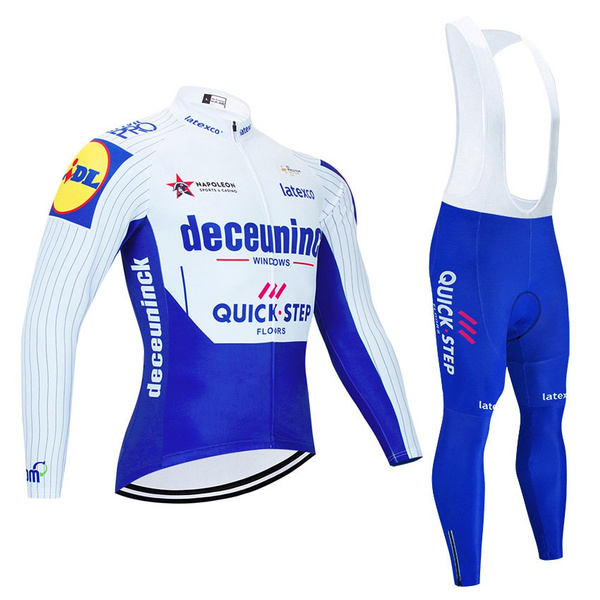 Quick Step Deceuninck 2020 Pro Team Cycling Jersey Shirts Bike Set MTB Long sleeve Ciclismo Ropa Bib Trousers Maillot Bicycle Kit | Wish