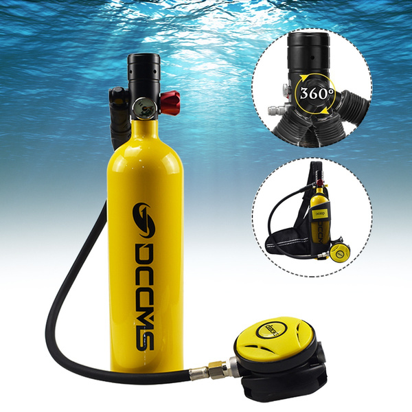 1L SCUBA Tank Diving Oxygen Reserve Pump Dive Equipment Oxygen Cylinder ...