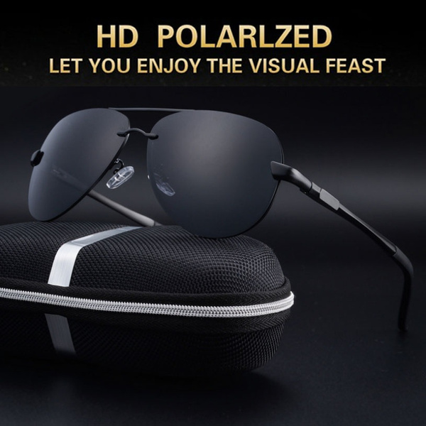 Polarized UV400 Sunglasses Men's Fashion Driving Sunglasses Frames