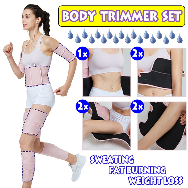 Women Arm/Thigh/Calf/Waist Trimmer Trainer Set Sweat Bands