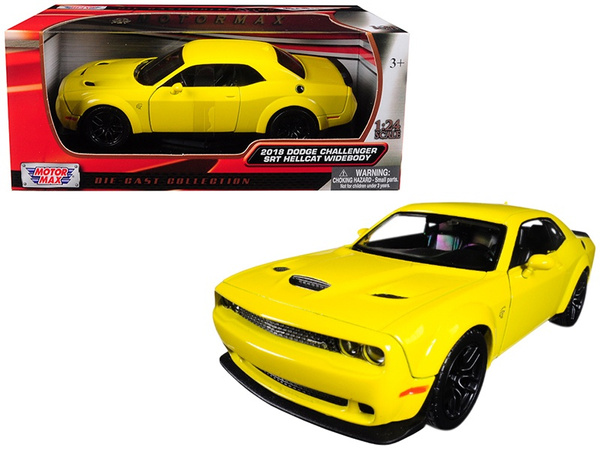 Motormax Dodge Challenger SRT Hellcat Widebody 1:24 Modellauto - Mit Personalisiertem Wunschkennzeichen