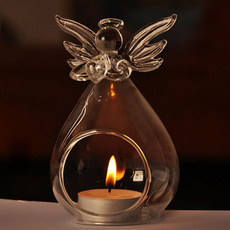 glasscandleholder, Candleholders, Home Decor, Angel
