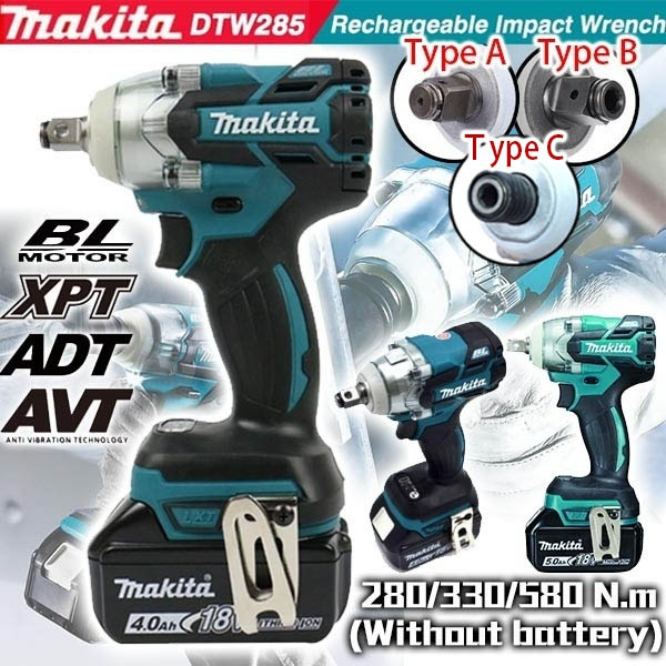 2021 Top Quality Makita DTW285 18V Impact Wrench Brushless Motor