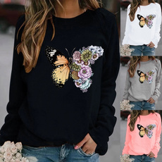 butterfly, Fashion, Women Hoodie, Autumn