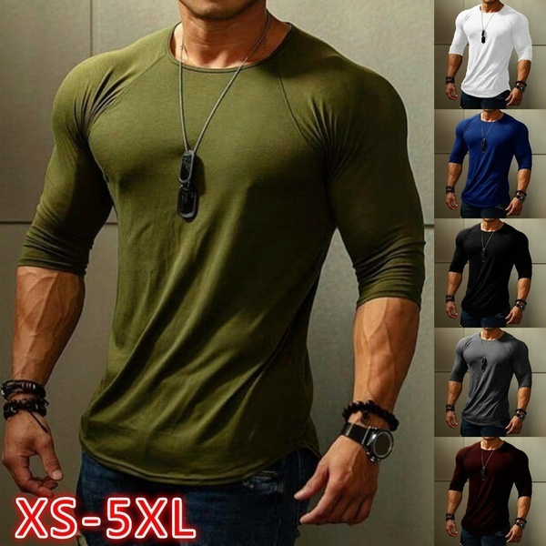 Summer Men Fashion Gym T-shirt Basic 