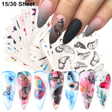 butterfly, tattoo, nail stickers, Fashion