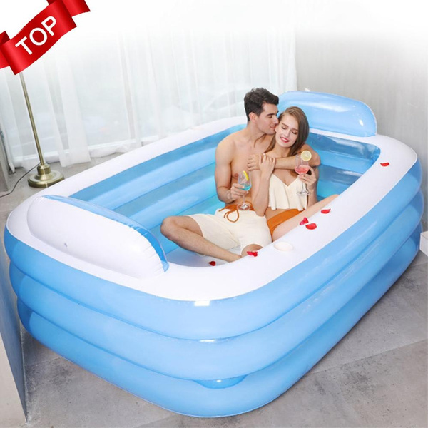 150/180CM Inflatable Swimming Pool PVC Thickened 3-Ring Paddling Pool ...