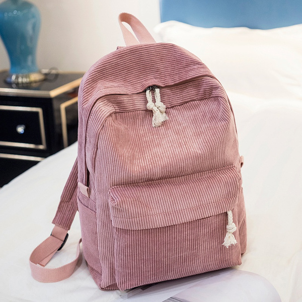 women's striped backpack