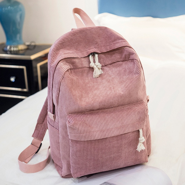 Plain Women Girls School Bag, For Casual Backpack