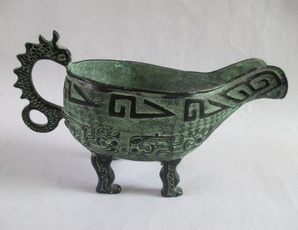 Antique, Chinese, elaborate, wine