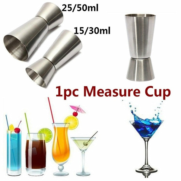 Stainless Steel Wine Measurer Double Head Measuring Cup Practical Wine